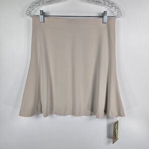OGL Women's Size Small Beige Airy Flared Miniskirt NWT